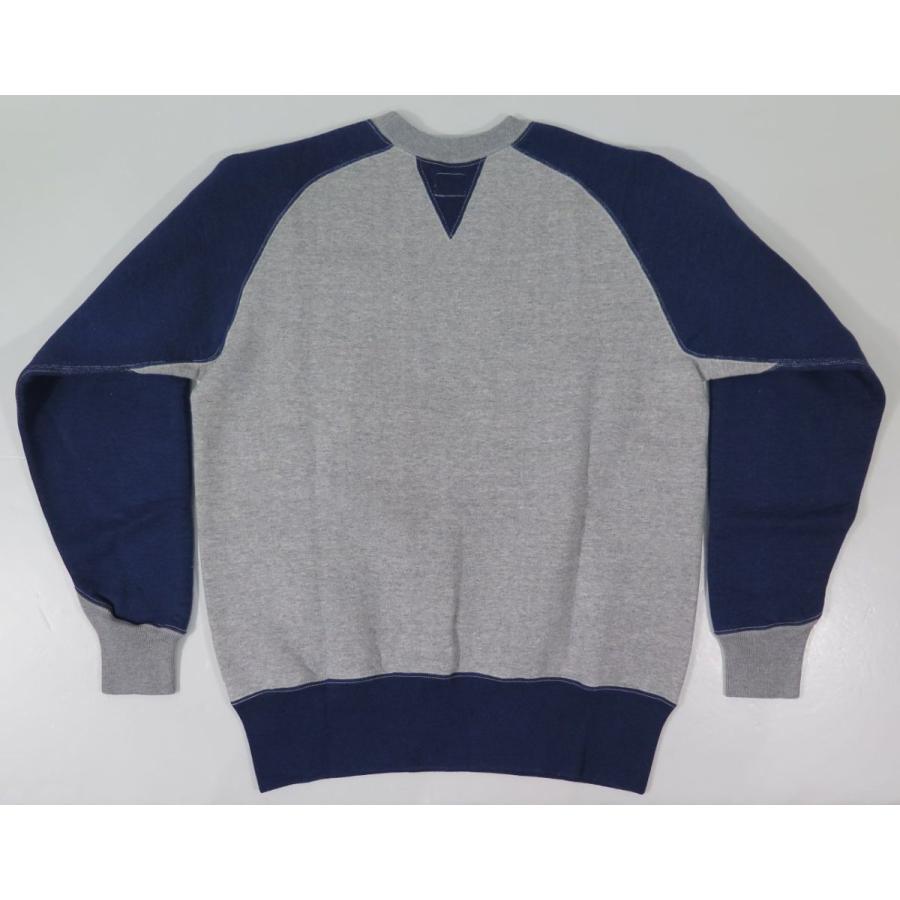 フェローズ スウェット トレーナー 両V フリーダム size:40 NAVY フェローズ】 1940's 両Vフリーダムスリーブ 裏起毛ツートン