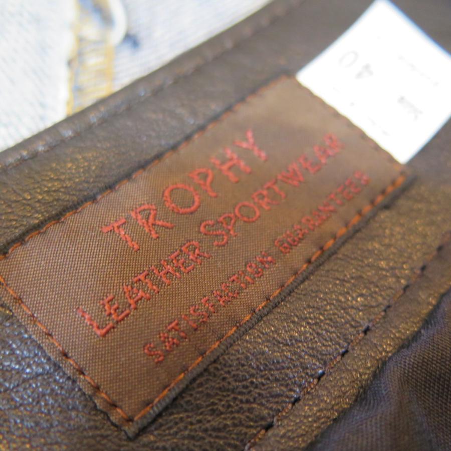 【トロフィークロージング】 ステアハイド レザーベスト TROPHY CLOTHING TR-YL07 日本製【送料無料】の画像