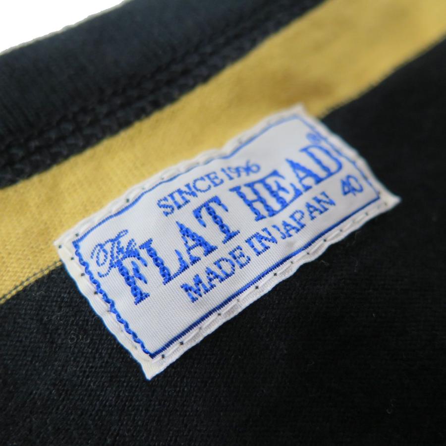 【フラットヘッド】 ボーダーTシャツ 3本針の1本外し THE FLAT HEAD 日本製【送料無料】｜neatstyle｜03