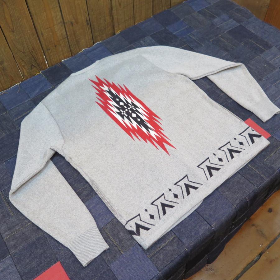 WEST RIDEストライプ ウールカーディガン サイズ38 L〜XL WESTRIDE(ウエストライド) ラグカーディガン NGT RUG CARDIGAN