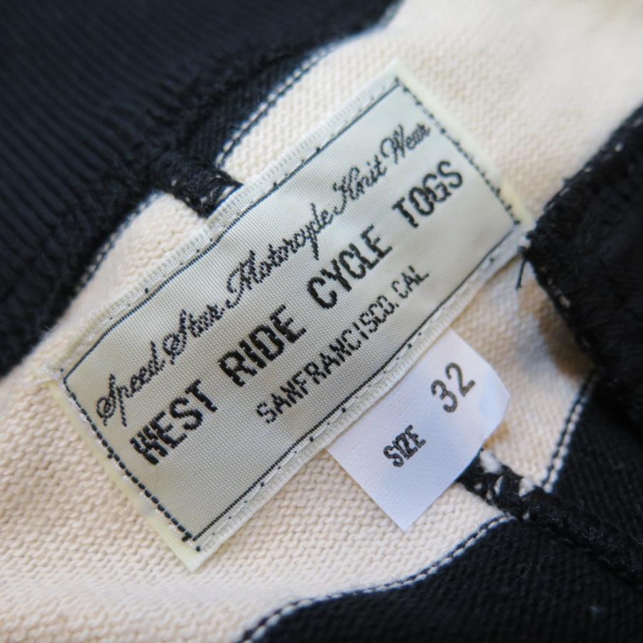 【美品】ウエストライド ボーダーロング　パンツ　 ネイビー×ホワイト　W34 ウエストライド WEST RIDE BORDER LONG PANTS ボーダーパンツ