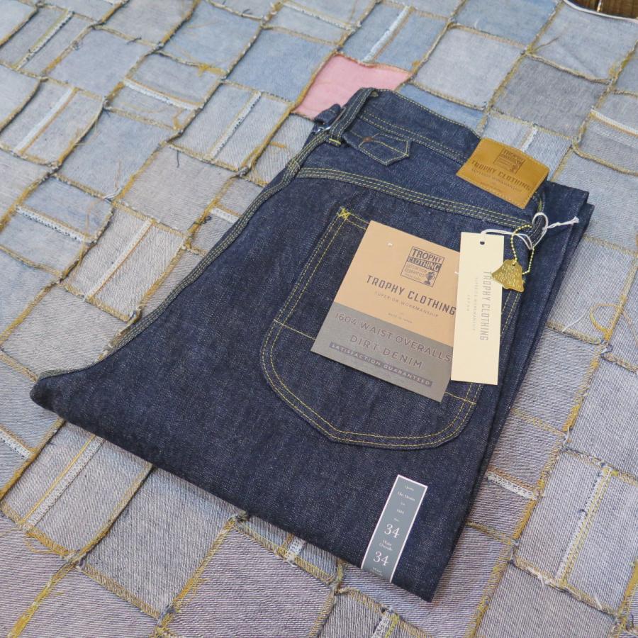 トロフィークロージングウエストオーバーオールダートデニム TROPHY CLOTHING/トロフィークロージング】「Waist Overalls