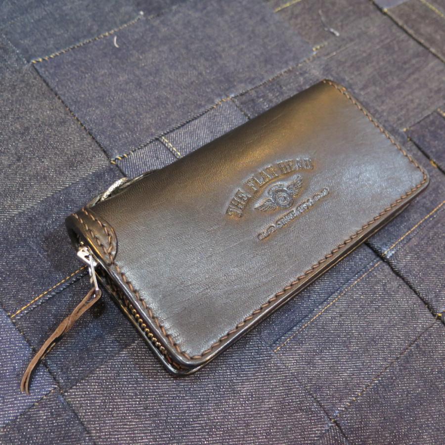 フラットヘッド】 ホースハイド フルジップ トラッカー サイフ