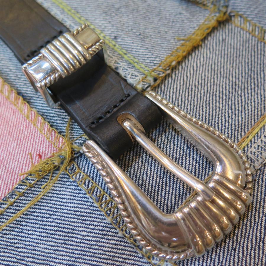 フラットヘッド】 3ピース ウエスタンベルト クロムエクセルレザー