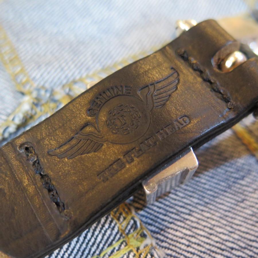 フラットヘッド】 3ピース ウエスタンベルト クロムエクセルレザー