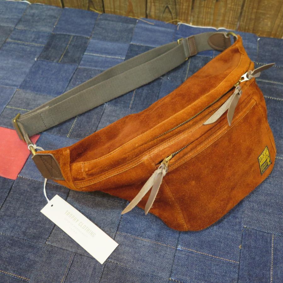 トロフィークロージング】 デイトリップバッグ ラフアウトレザー