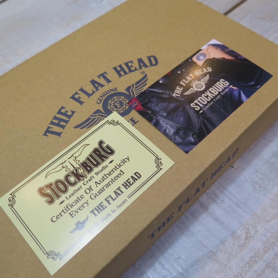 【フラットヘッド】 多脂革 ロング ウォレット シルバー925 THE FLAT HEAD FN-WLN1-4SC 日本製【送料無料】の画像