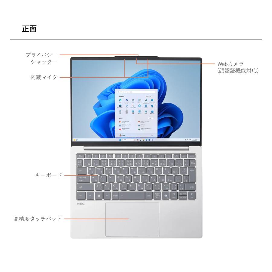 NEC ntc 軽量 モバイルノートパソコン 公式・新品 office付き