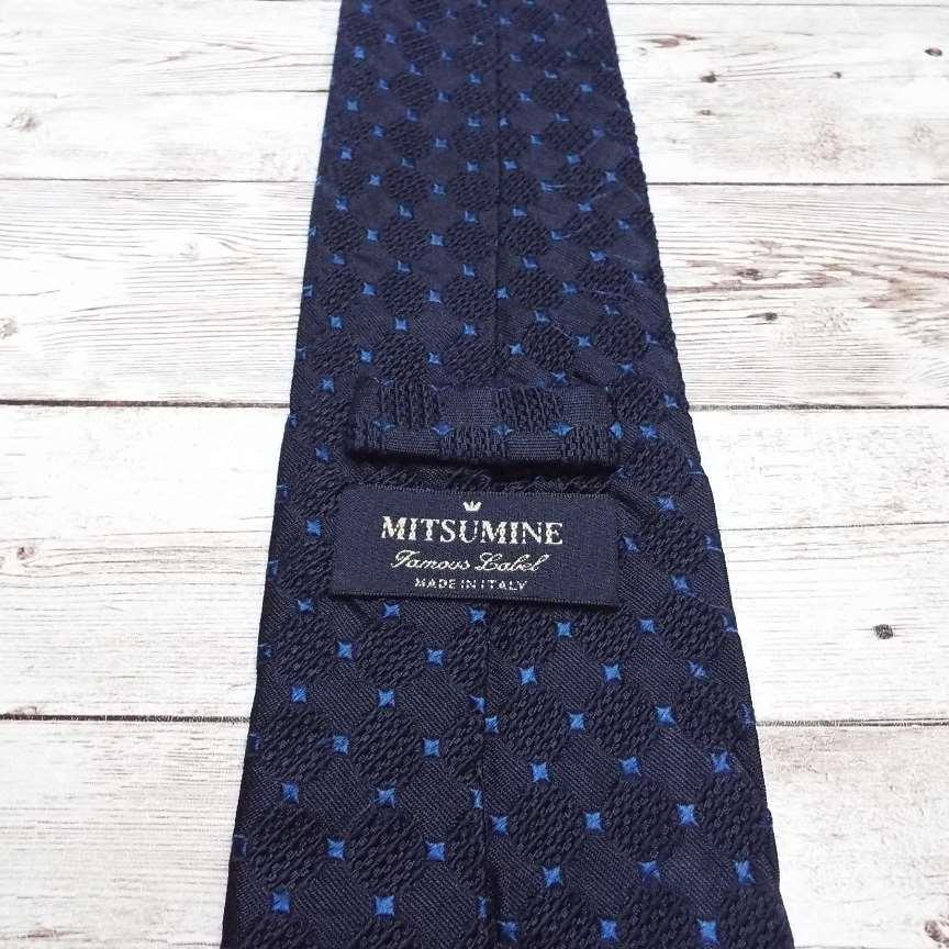 ジャガード織が素敵】イタリア製 MITSUMINE ミツミネ ダイヤ柄 総柄