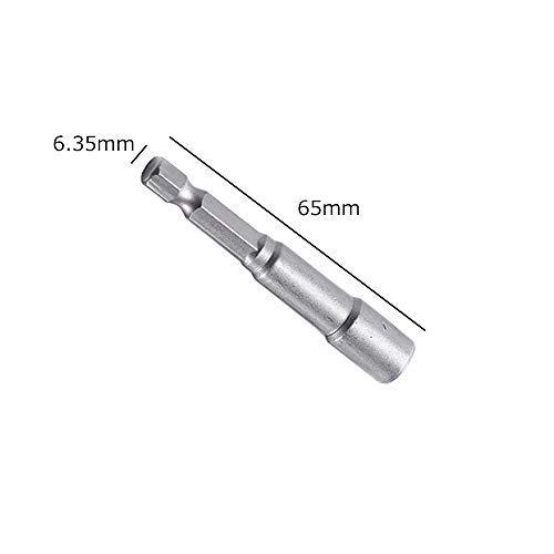 Wolfride 10本入り ソケットアダプター 1/4インチ(6.35mm)シャンク径六角軸ソケットセット 6マグネット付き ソケットアダプター シ|neco-no-te|02