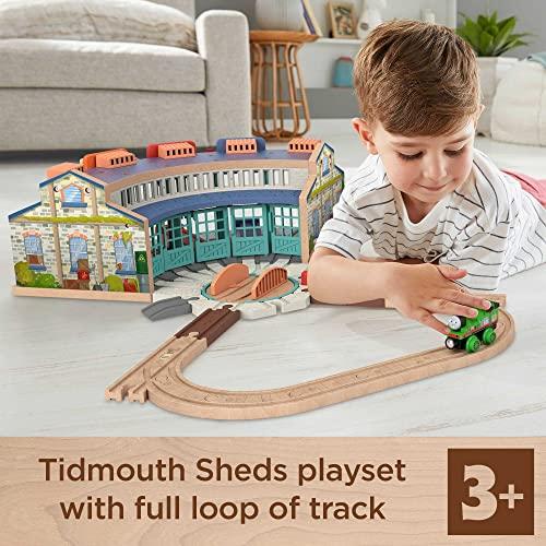 ゲーム おもちゃ 和風 きかんしゃトーマス 木製レールシリーズ Thomas パーシーとティドマス機関庫 3才 Hbj81 ライトブラウン Epejmlz1gj Shahjahanmosque Org Uk
