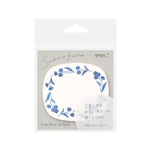 付箋 ふせん ギフト プレゼント 透ける 青い花柄 おしゃれ かわいい 雑貨舎 雨宿りの猫たち 通販 Yahoo ショッピング