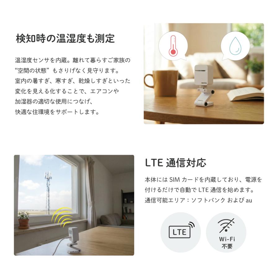 人感センサー ネコリコ 高齢者見守りサービス「まもりこ」対応機器