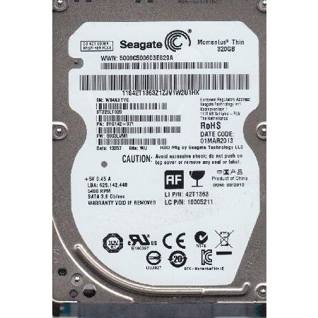 Seagate Momentus Thin ST320LT020 320 GB 2.5 内蔵ハードドライブ tf8su2k Amazon | Seagate Momentus Thin ST320LT020 320 GB 2.5インチ