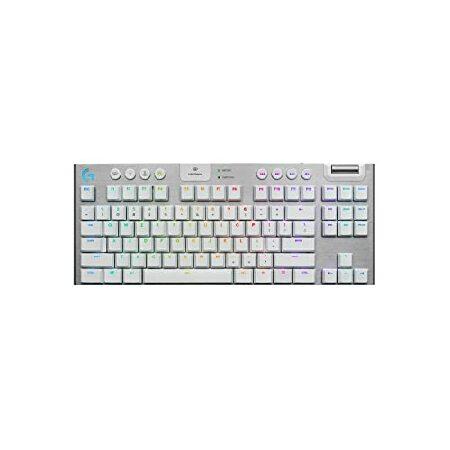 Logitech G915 TKL White Tactile Tenkeyless Lightspeed Wireless RGB 