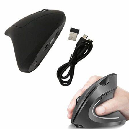 Wireless Ergonomic Mouse, Jelly Comb Rechargeable 2.4G Bluetooth