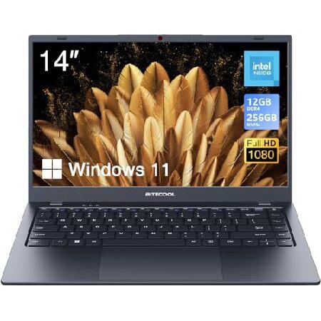 BiTECOOL 14-inch Windows 11 Laptop, 12GB RAM, 256GB NVMe SSD, up 