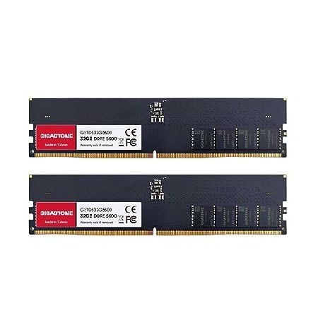メモリ DDR5 64GB(32GB×2) メモリ DDR5】GIGASTONE 32GBx2枚 (64GB Kit) DDR5 5600MHz PC5