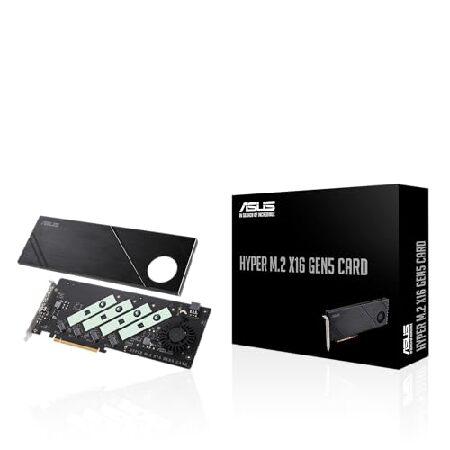 ASUS Hyper M.2 x16 Gen5 カード (PCIe 5.0/4.0) 4つのNVMe
