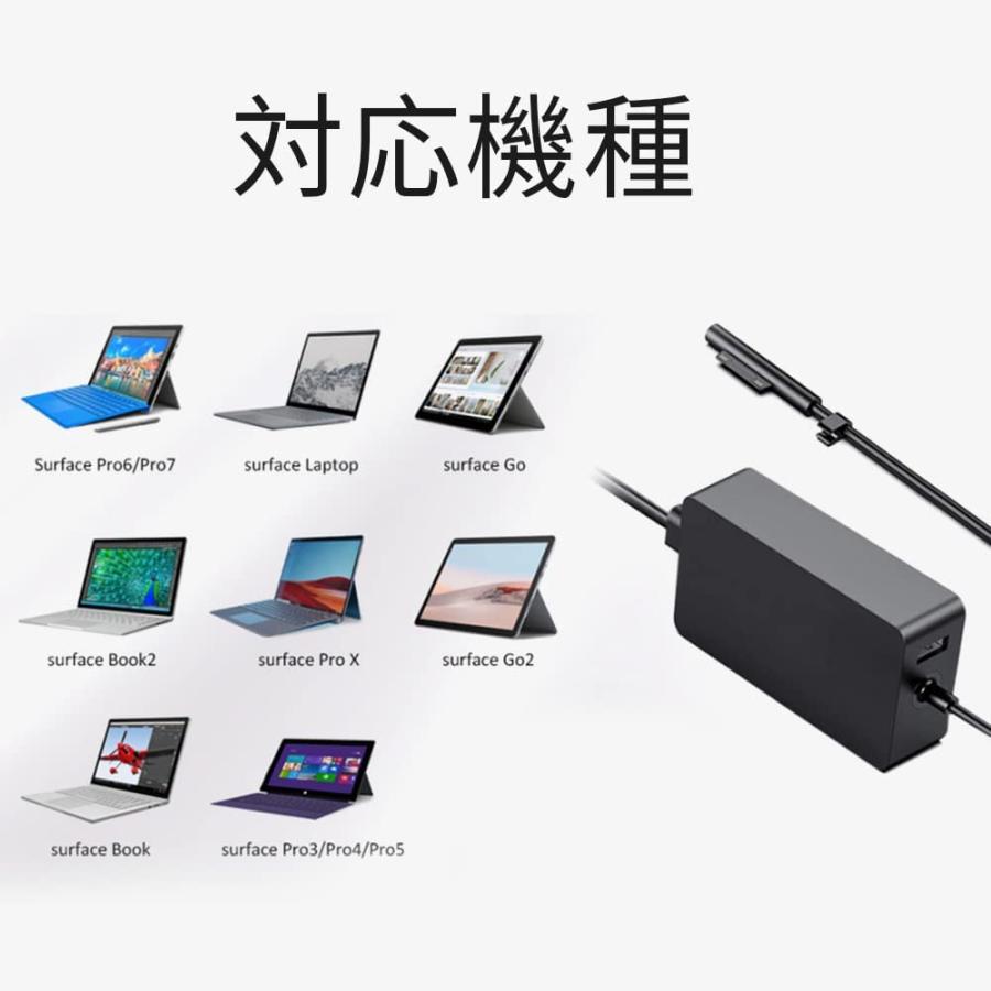 サーフェス 充電器 Surface Pro充電器44W、Surface Pro 3/4/5/6/7/X電源アダプタ対応、Surface Goシリーズ対応｜neconeco1107｜04