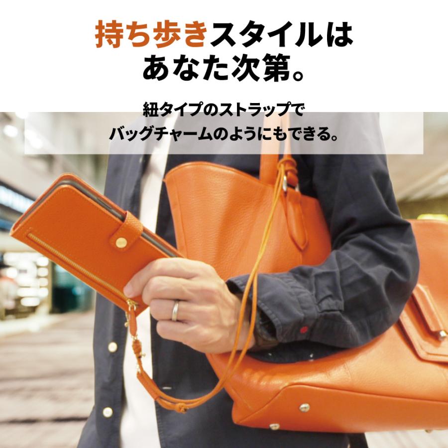 iPhone16 ケース 手帳型 本革 肩掛け iPhone15 ケース アイフォン 肩掛け 耐衝撃 斜めかけ 首かけ ショルダー カードホルダー レザー | NeedNetwork | 10