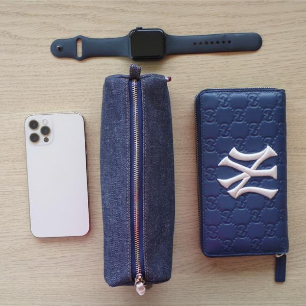 ペンケース 日本が誇るデニム ポーチ 化粧ポーチ 小物入れ ミニポーチ メイクポーチ 筆箱 大容量 おしゃれ 筆入れ シンプル |  | 16