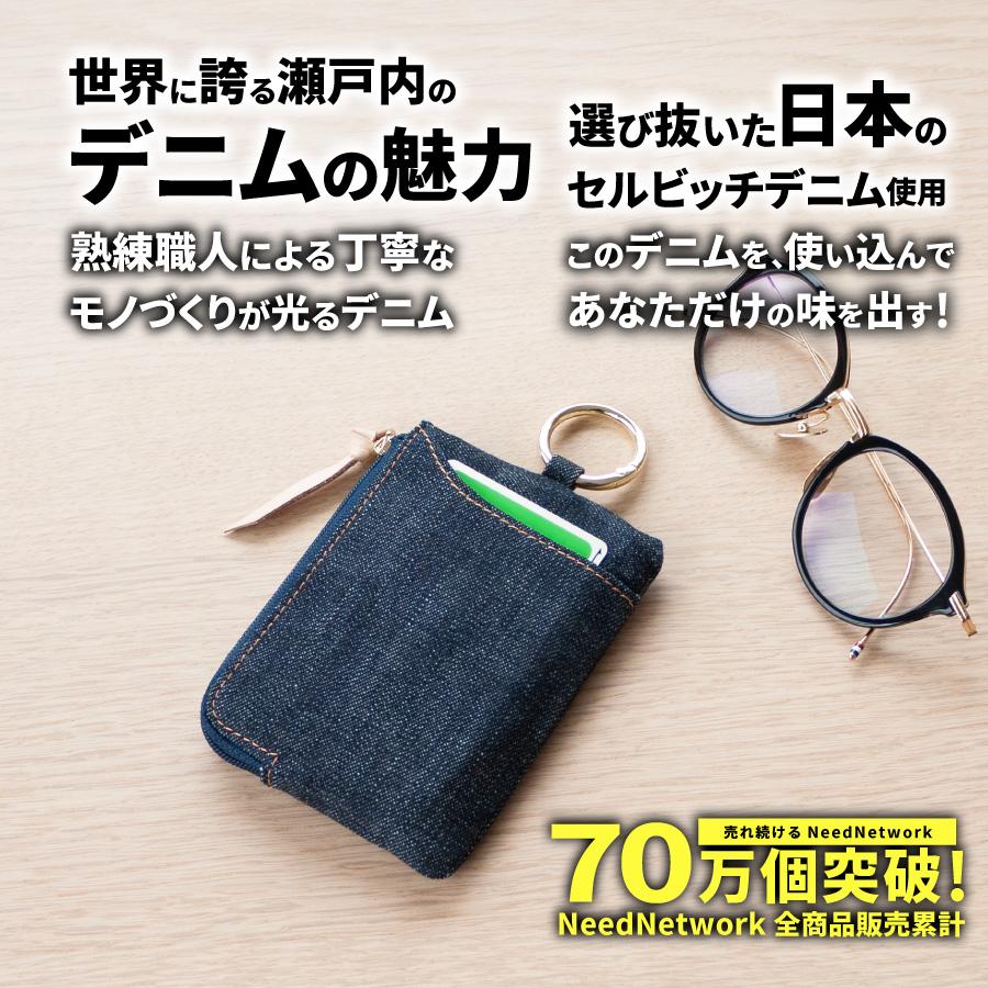 NeedNetwork キーケース 日本が誇るデニム スマートキー レディース
