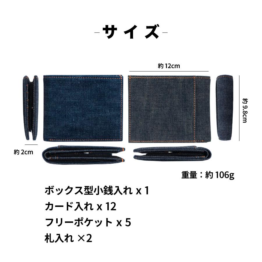 NeedNetwork 二つ折り財布 日本が誇るデニム 二つ折り 2つ折り 財布