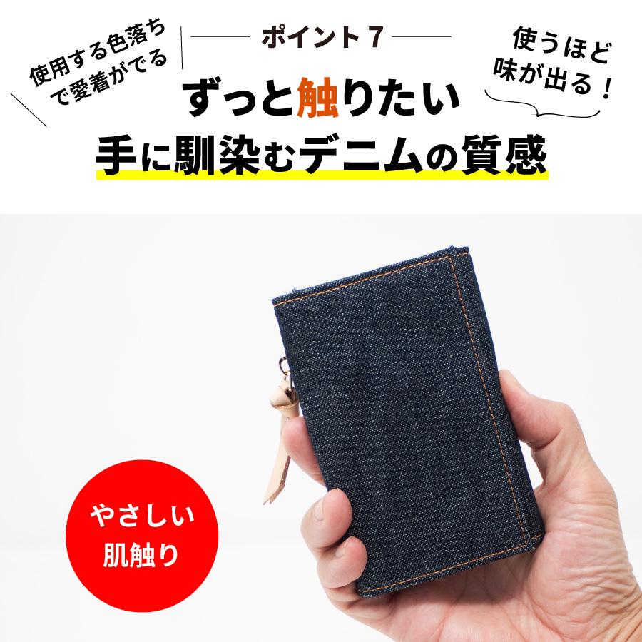 NeedNetwork キーケース 日本が誇るデニム 財布 一体型 小銭入れ