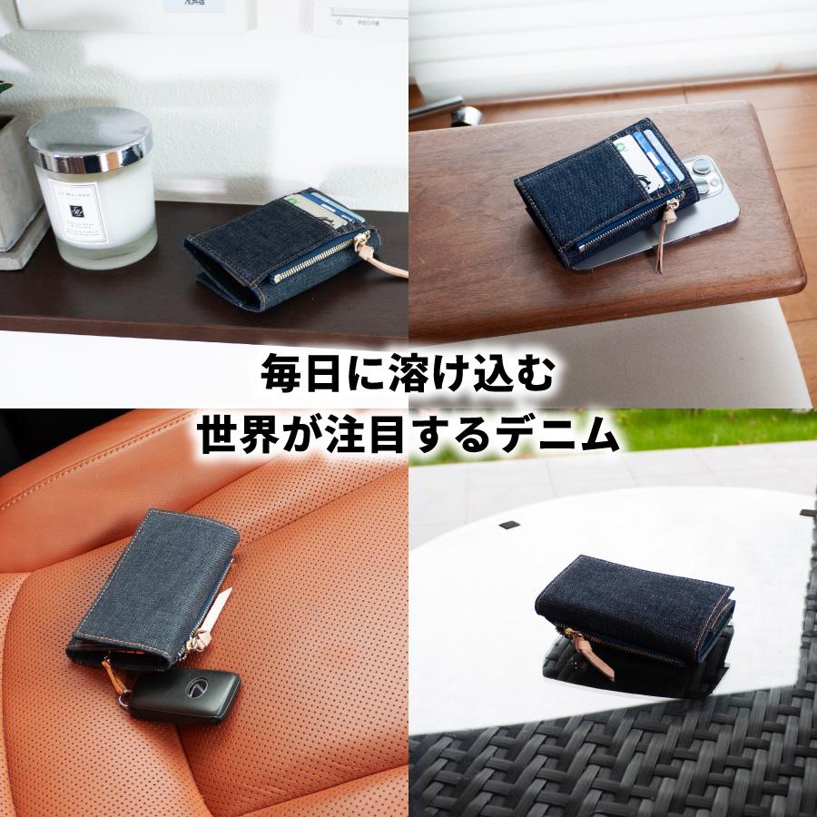 NeedNetwork キーケース 日本が誇るデニム 財布 一体型 小銭入れ