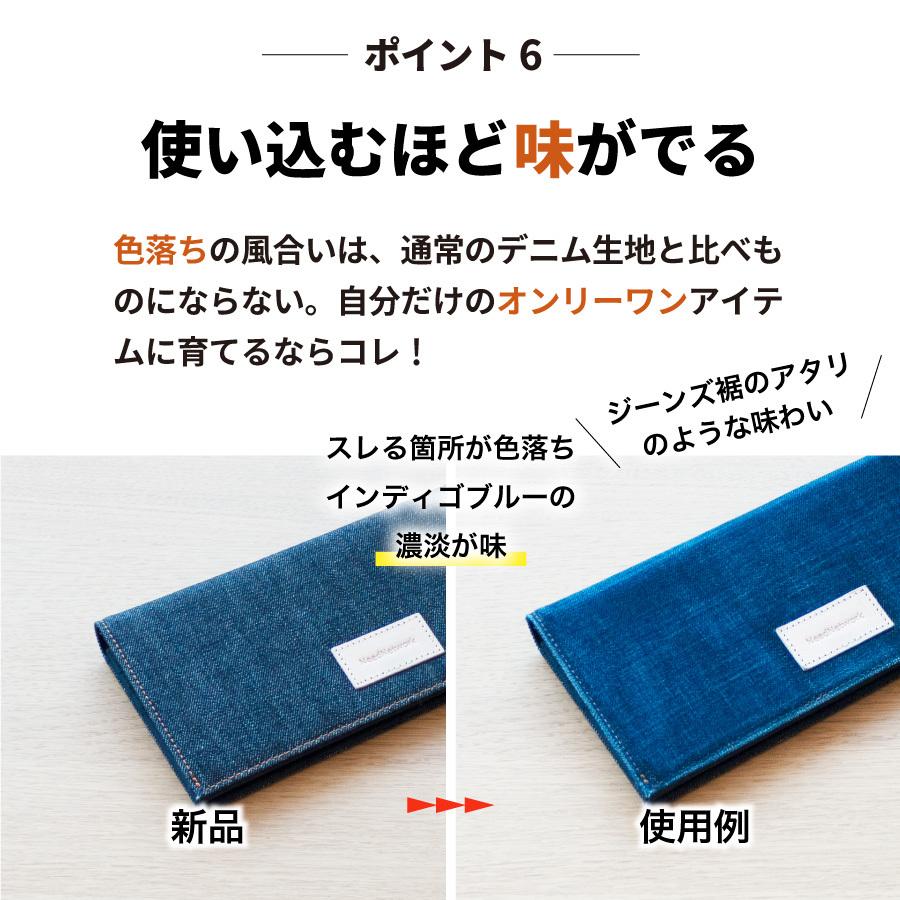 長財布 岡山デニム かぶせ長財布 薄い 薄型財布 小銭入れ 財布 ながさいふ レディース  二つ折り 大容量 なが財布 薄型 薄型長財布 ロングウォレット | NeedNetwork | 08