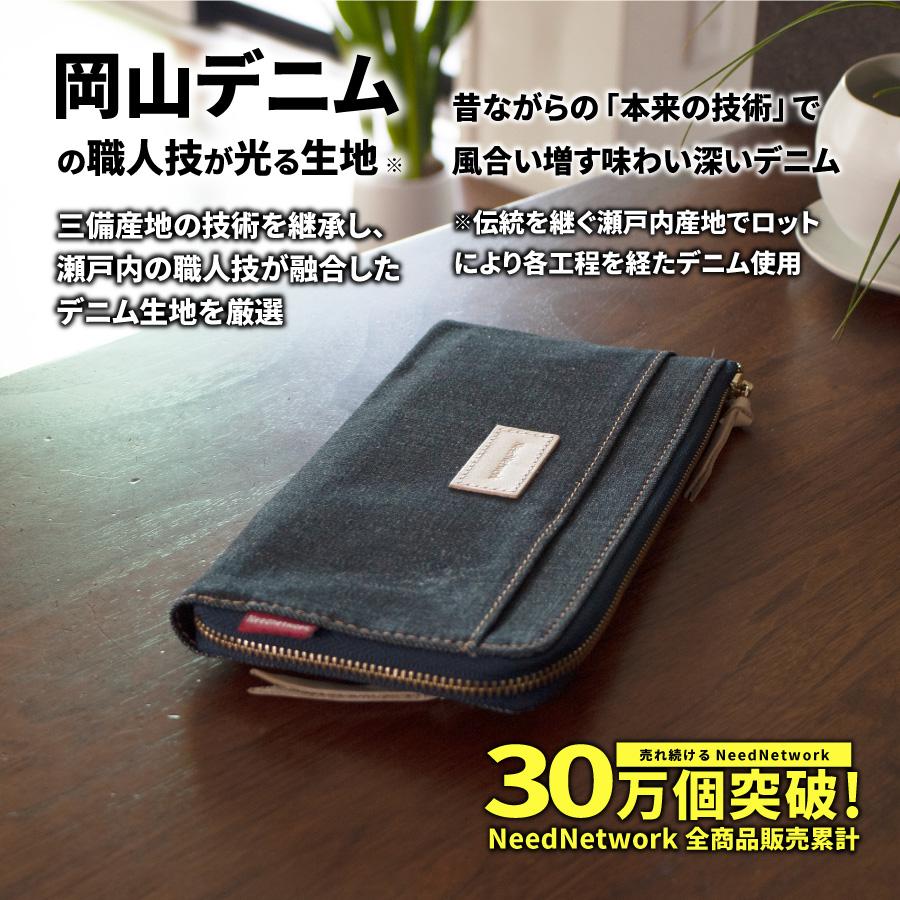 NeedNetwork 長財布 岡山デニム L字ファスナー 財布 メンズ NeedNetwork 長財布 岡山デニム L字ファスナー 財布 メンズ