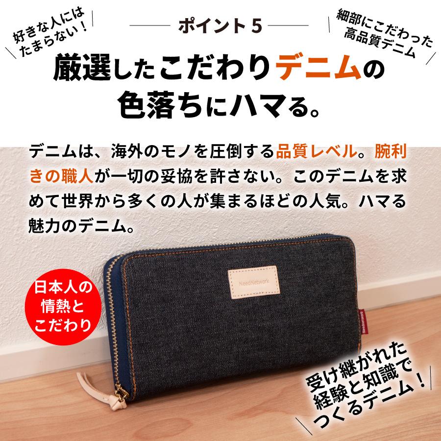 NeedNetwork 長財布 岡山デニム 財布 ギャルソンウォレット NeedNetwork 長財布 岡山デニム 財布 ギャルソンウォレット
