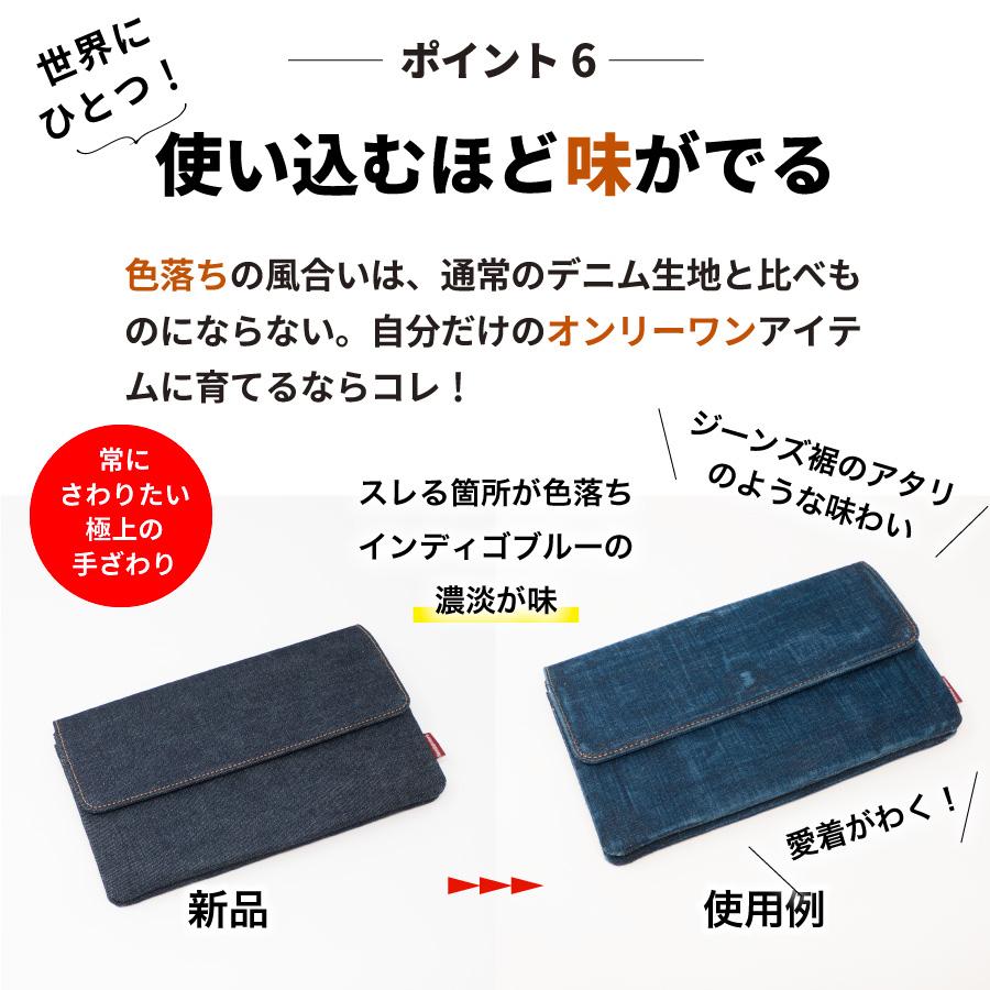 スマホポーチ 岡山デニム ショルダーバッグ スマホショルダー サコッシュ ボディバッグ レディース 斜めがけバッグ 軽量 ミニショルダーバッグ 横型 | NeedNetwork | 08
