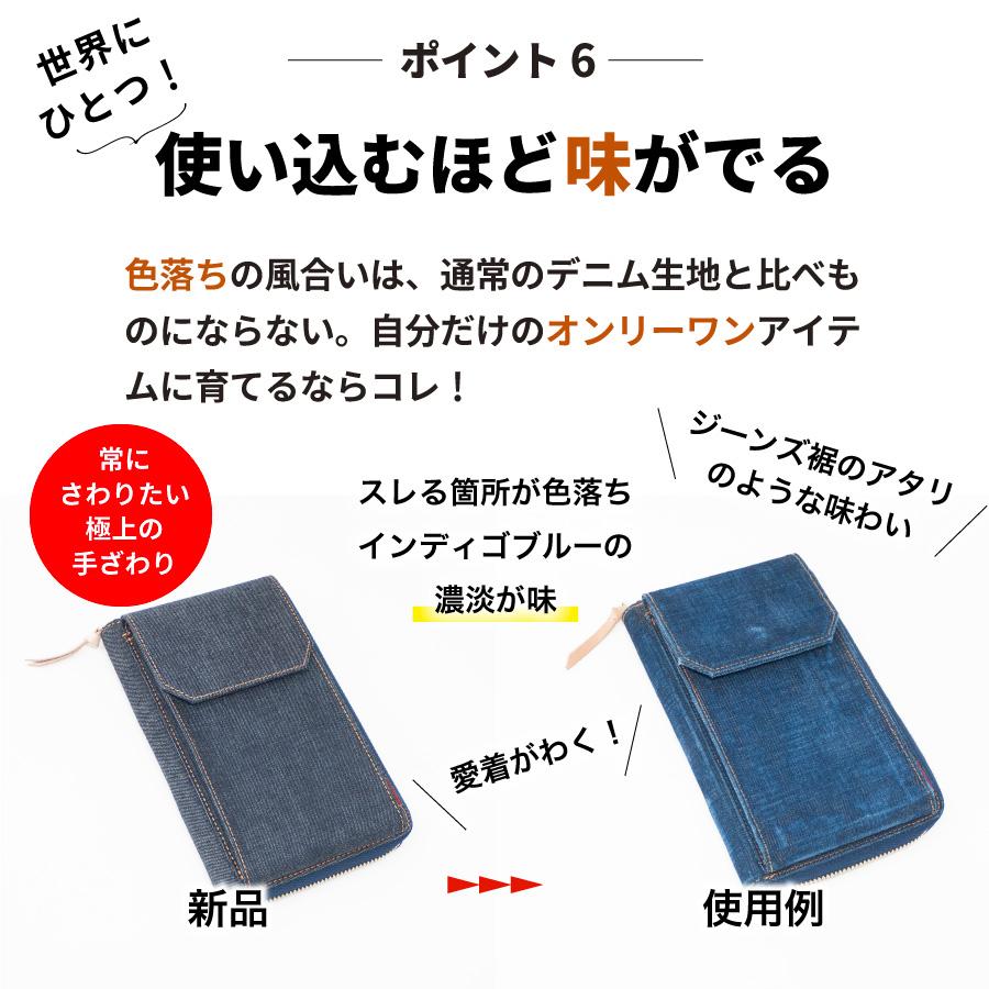 スマホポーチ 岡山デニム スマホショルダー お財布ショルダー レディース メンズ お財布ポシェット ミニショルダーバッグ 斜めがけバッグ 縦型 ポーチ | NeedNetwork | 08