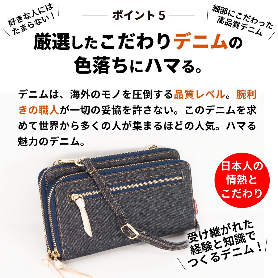 NeedNetwork お財布ショルダー 岡山デニム お財布ポシェット