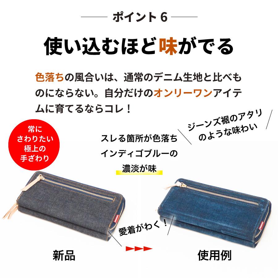 お財布ショルダー 岡山デニム お財布ポシェット スマホポーチ スマホショルダー スマホポシェット サコッシュ ボディバッグ レディース 斜めがけバッグ 横型 | NeedNetwork | 08