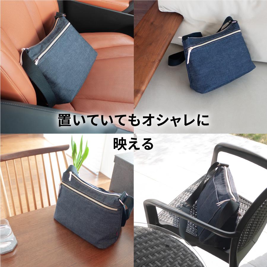 ショルダーバッグ 岡山デニム 斜め掛けバッグ サコッシュ レディース 軽い 大きめ レディースバッグ バッグ 大容量 カバン 大人 多収納 通勤バッグ 軽量 | NeedNetwork | 13