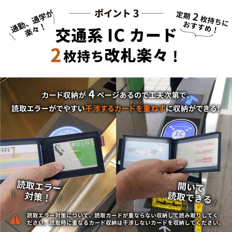 パスケース 日本が誇るデニム メンズ 定期入れ 免許証入れ 免許証ケース レディース カードケース 二つ折り 薄型 icカードケース 資格証ケース | NeedNetwork | 04