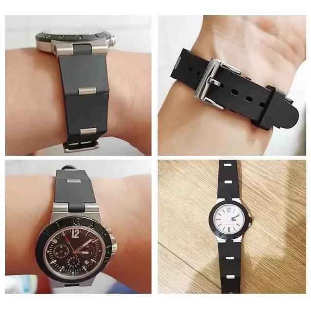 ブルガリ　ディアゴノ　互換ラバーベルト　腕時計ベルト　22ｍｍ・24ｍｍ　2サイズ　工具付 |  | 05