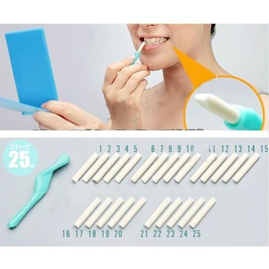 歯 ホワイトニング セルフ 自宅 デンタルピーリング 25本入お買い得 3セット ゲキ落ち ヤニなどの汚れを簡単除去 送料無料 |  | 02