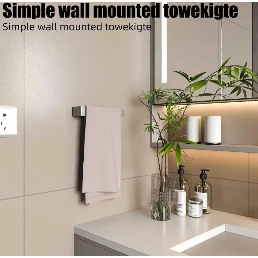 タオルハンガー　キッチン　洗面　バスルーム　高級ステンレス製　穴開け不要　簡単取付　タオル掛け　ふきん掛け　 |  | 02