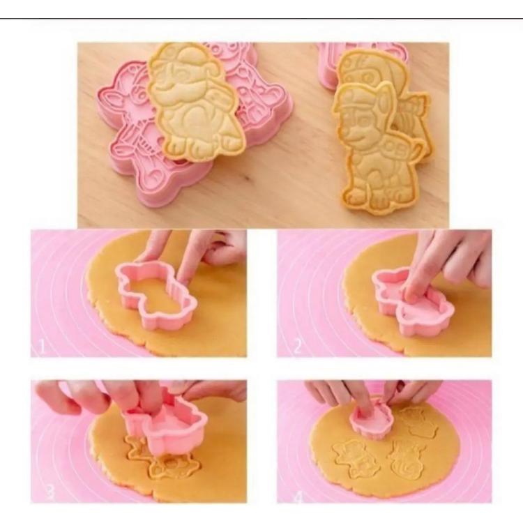 パオパトロール風　全身　クッキー型　8点セット　型抜き　粘土遊び |  | 02