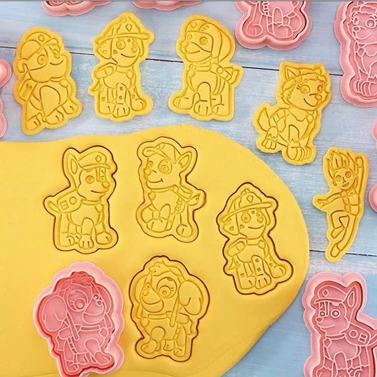パオパトロール風　全身　クッキー型　8点セット　型抜き　粘土遊び |  | 03