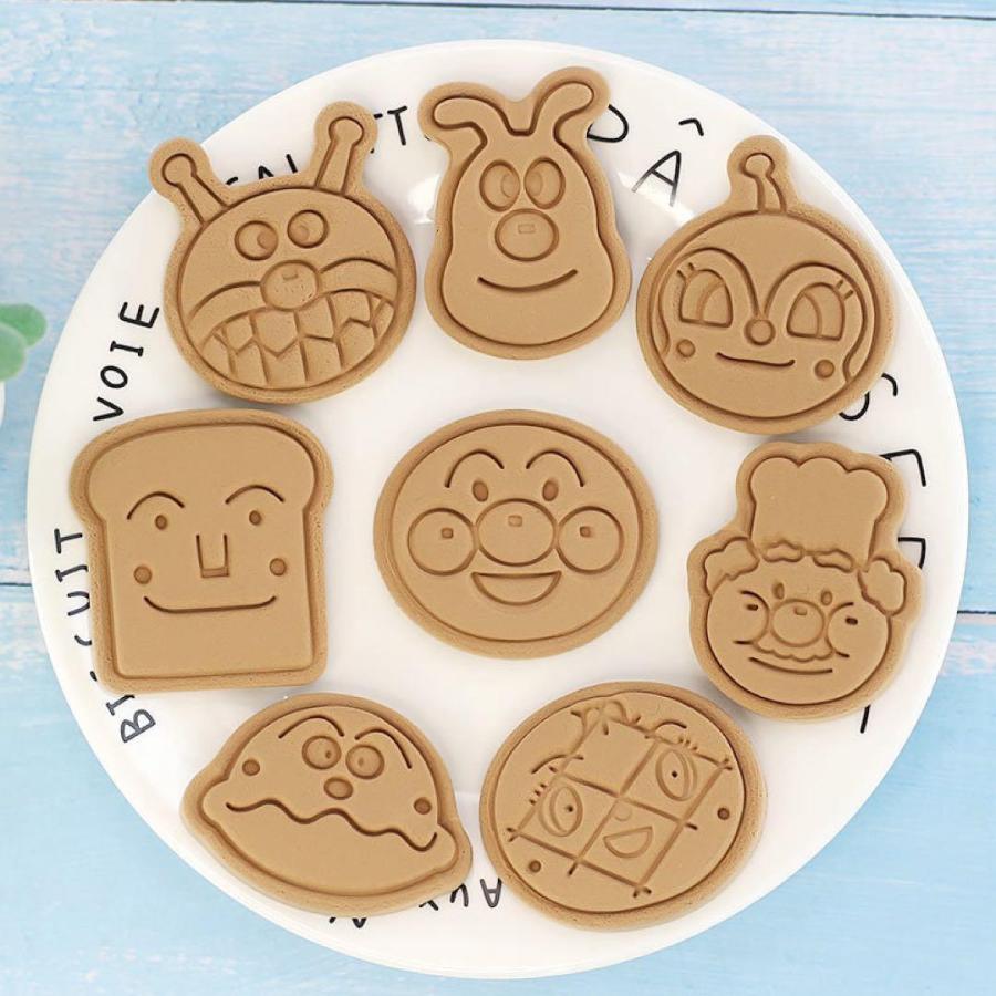 アンパンマン　風　クッキー型　クッキー型抜き　　8点セット | 