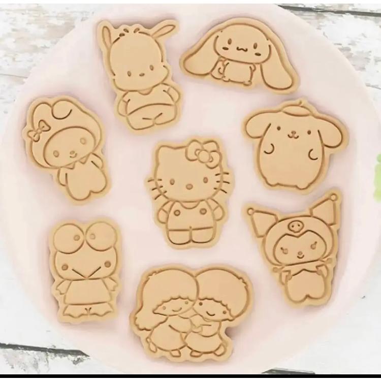 Amazon | 【10個セット】サンリオ クッキー型 YAYAMIYA クッキー型抜き ビスケットDIY焼き型 グッズ 製菓用品 製菓道具  プレスタイプ キッチン 子供 景品 お弁当 手作り人气 誕生日プレゼント 贈り物 クリスマス プチギフト (クッキー型サンリオ (8個)) |  YAYAMIYA 