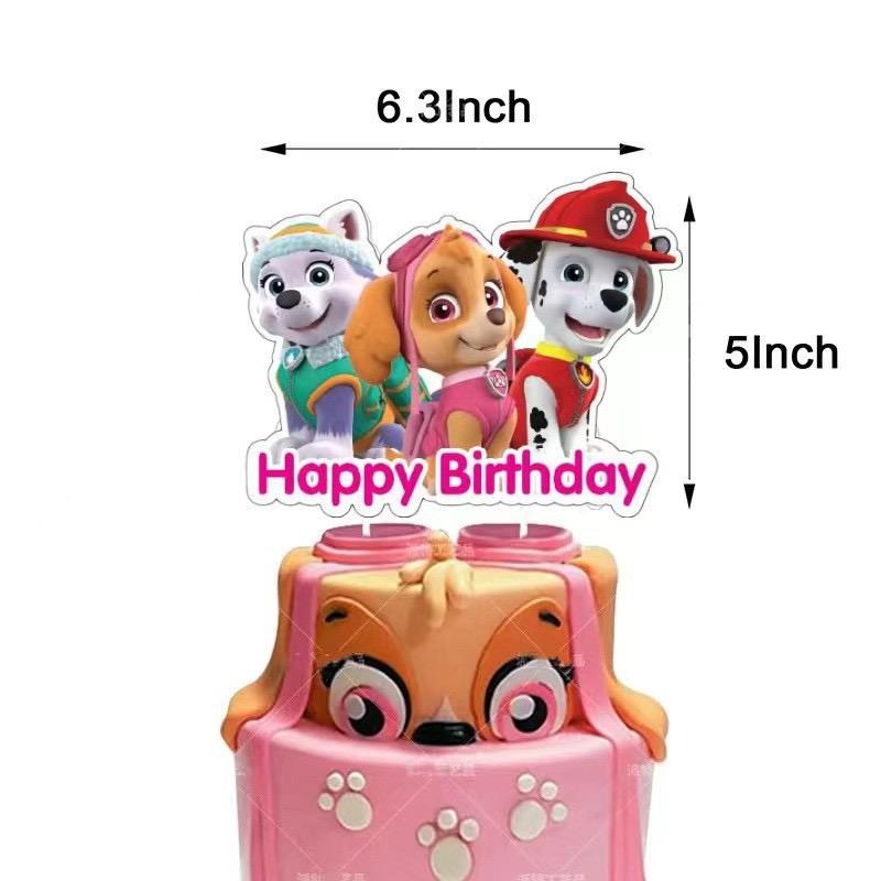 誕生日　ガーランド　室内飾り　パウパトロール　キャラクター ピンク |  | 02