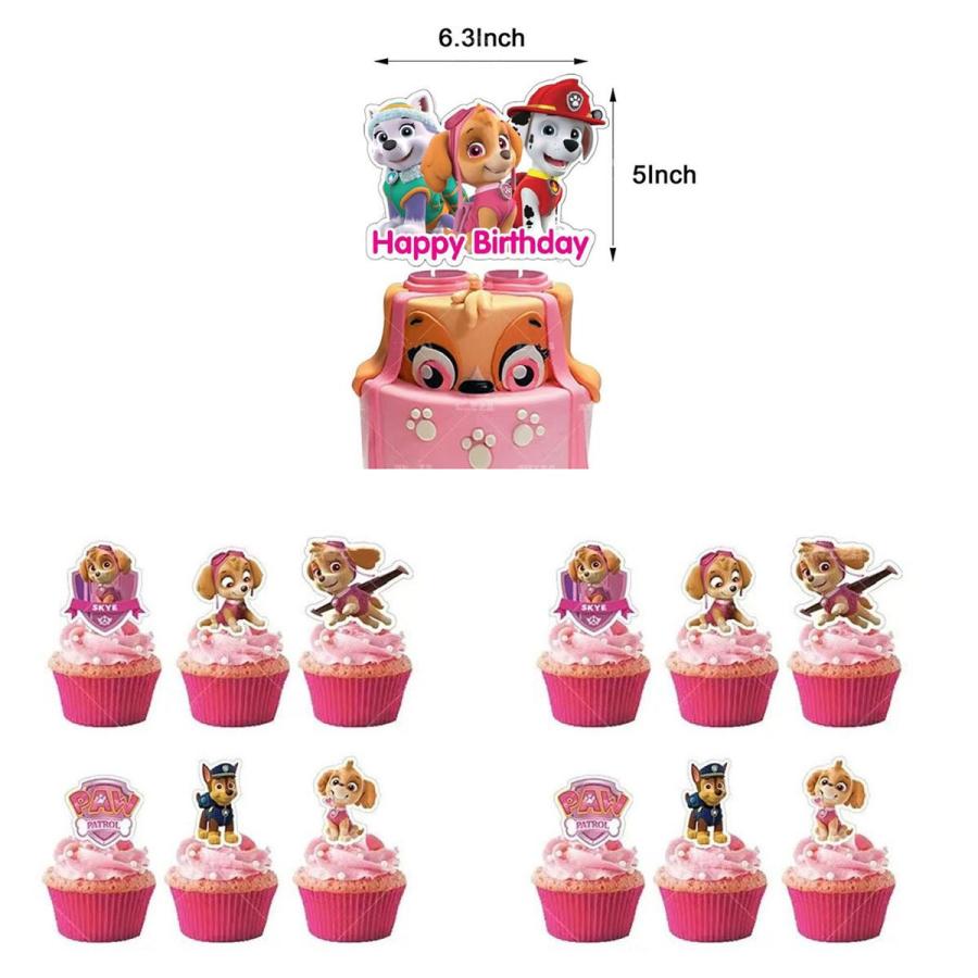 誕生日　ガーランド　室内飾り　パウパトロール　キャラクター ピンク |  | 04