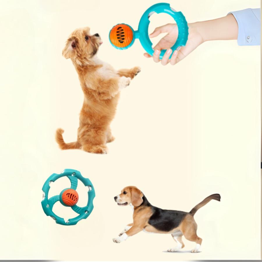 おやつ入れ 音が鳴る 犬用インタラクティブおもちゃ, 歯に優しい噛むおもちゃ, TPR素材ボール付き, 小型中型犬用運動玩具 |  | 07