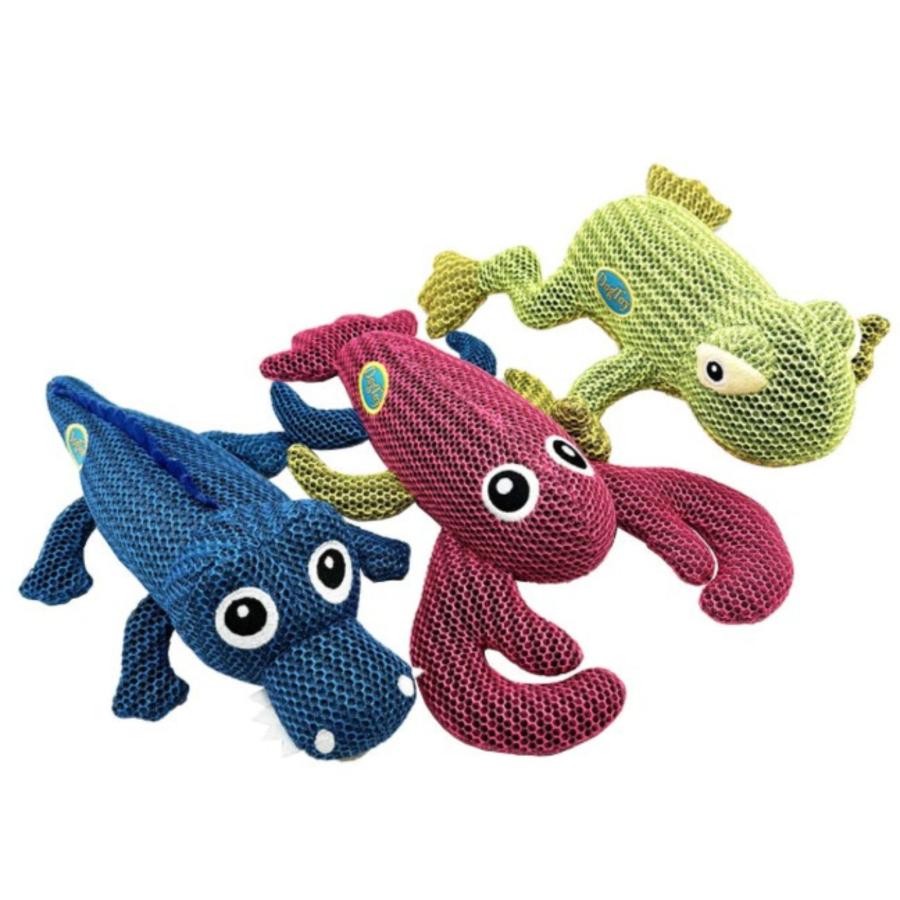 音がなるおもちゃ メッシュ素材 ペット用おもちゃ, 可愛い海の生き物デザイン, ブルー・ピンク・グリーン |  | 04